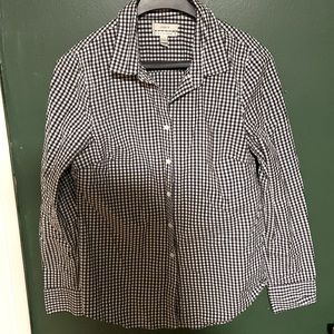 J.Crew button down plaid top.